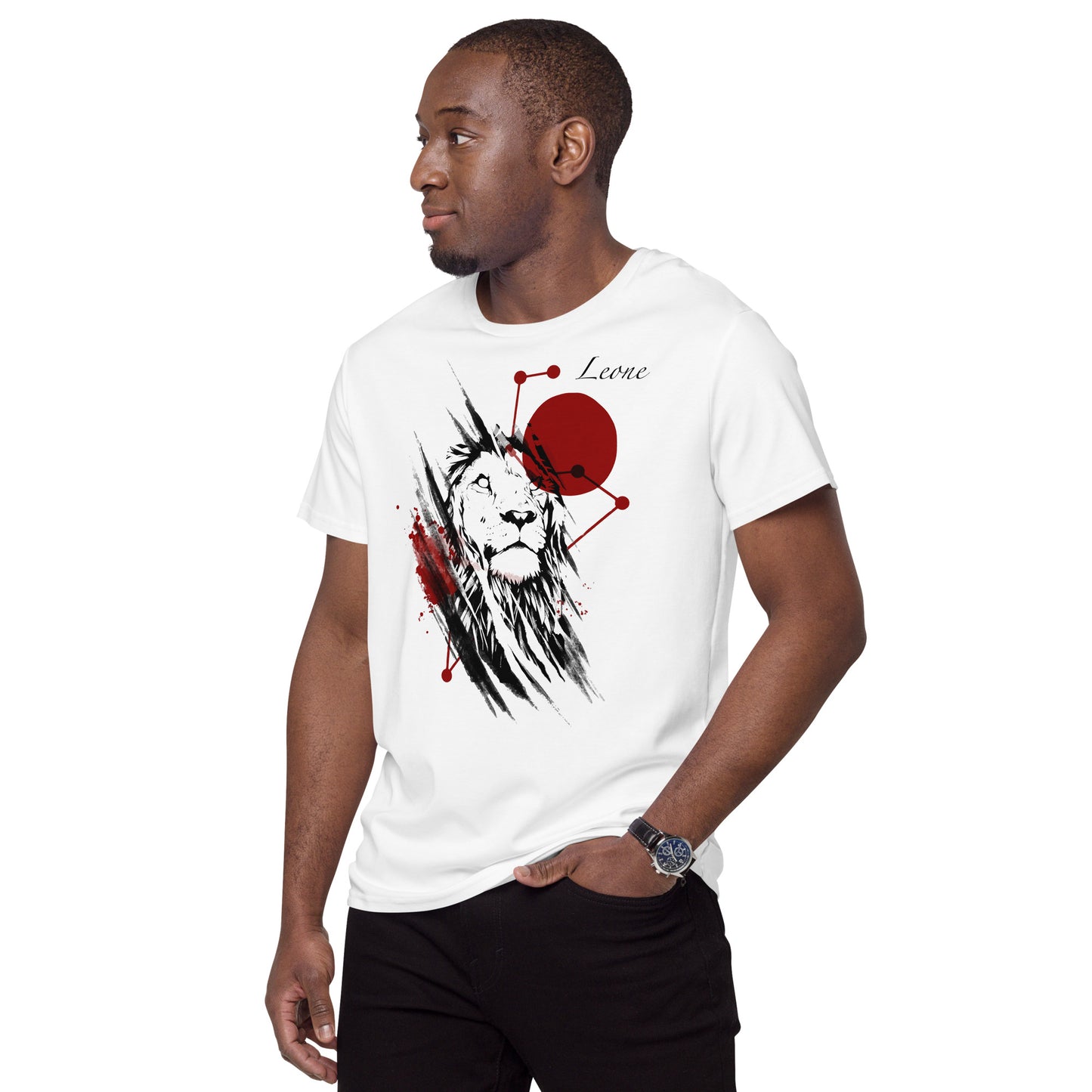 T-shirt in cotone premium uomo Lion