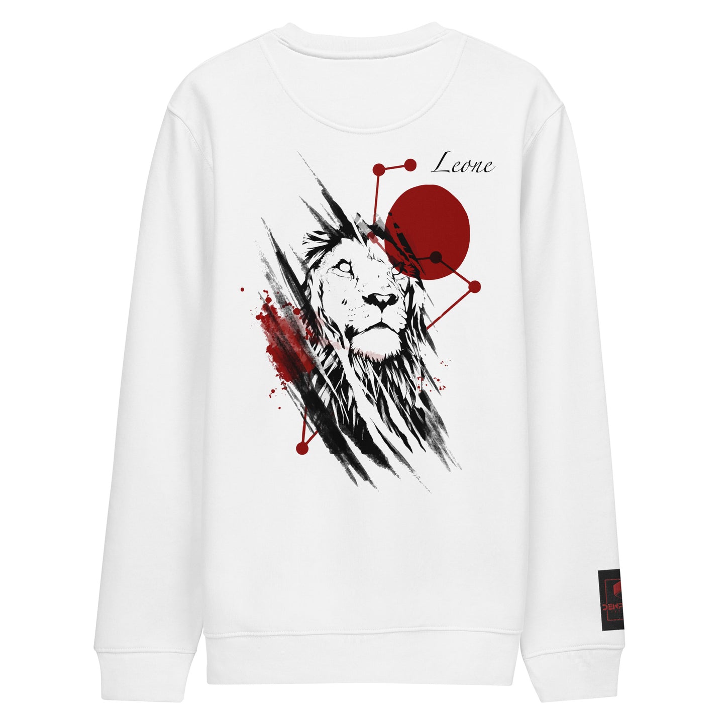 Lion zodiac sign men's organic sweatshirt