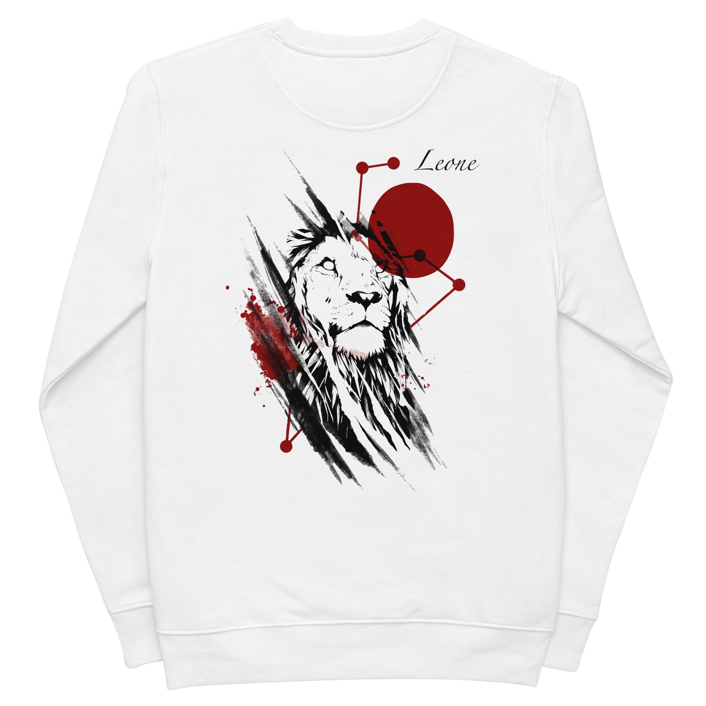 Lion zodiac sign men's organic sweatshirt