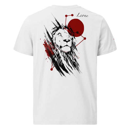 Lion zodiac sign men's organic tee