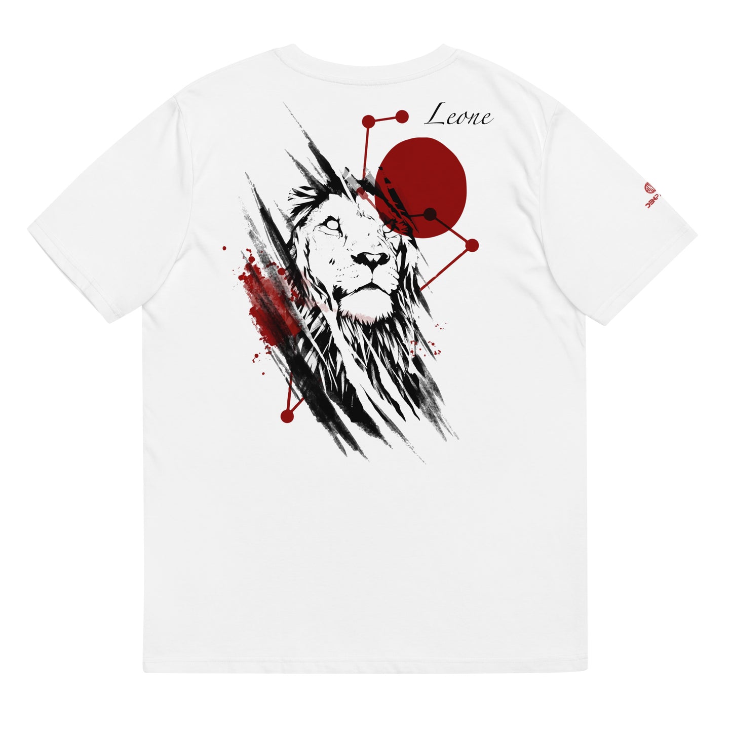 Lion zodiac sign men's organic tee